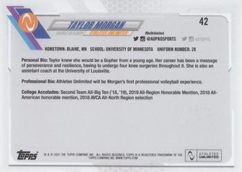 2021 Topps On-Demand Set #2 - Athletes Unlimited Volleyball #42 Taylor Morgan Back